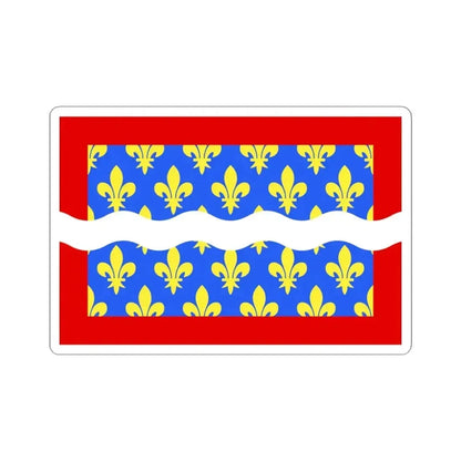 Flag of Cher France - STICKER Vinyl Kiss-Cut Decal 4 Inch White - The Sticker Space