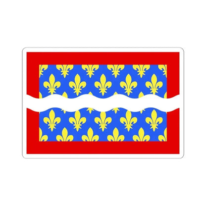 Flag of Cher France - STICKER Vinyl Kiss-Cut Decal 6 Inch White - The Sticker Space