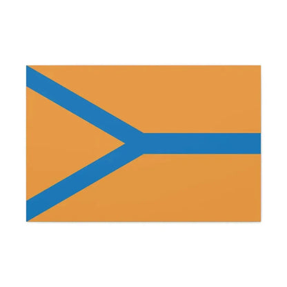 Flag of Cherepovets Russia - Canvas Wall Art 36" x 24" 1.25" - The Sticker Space