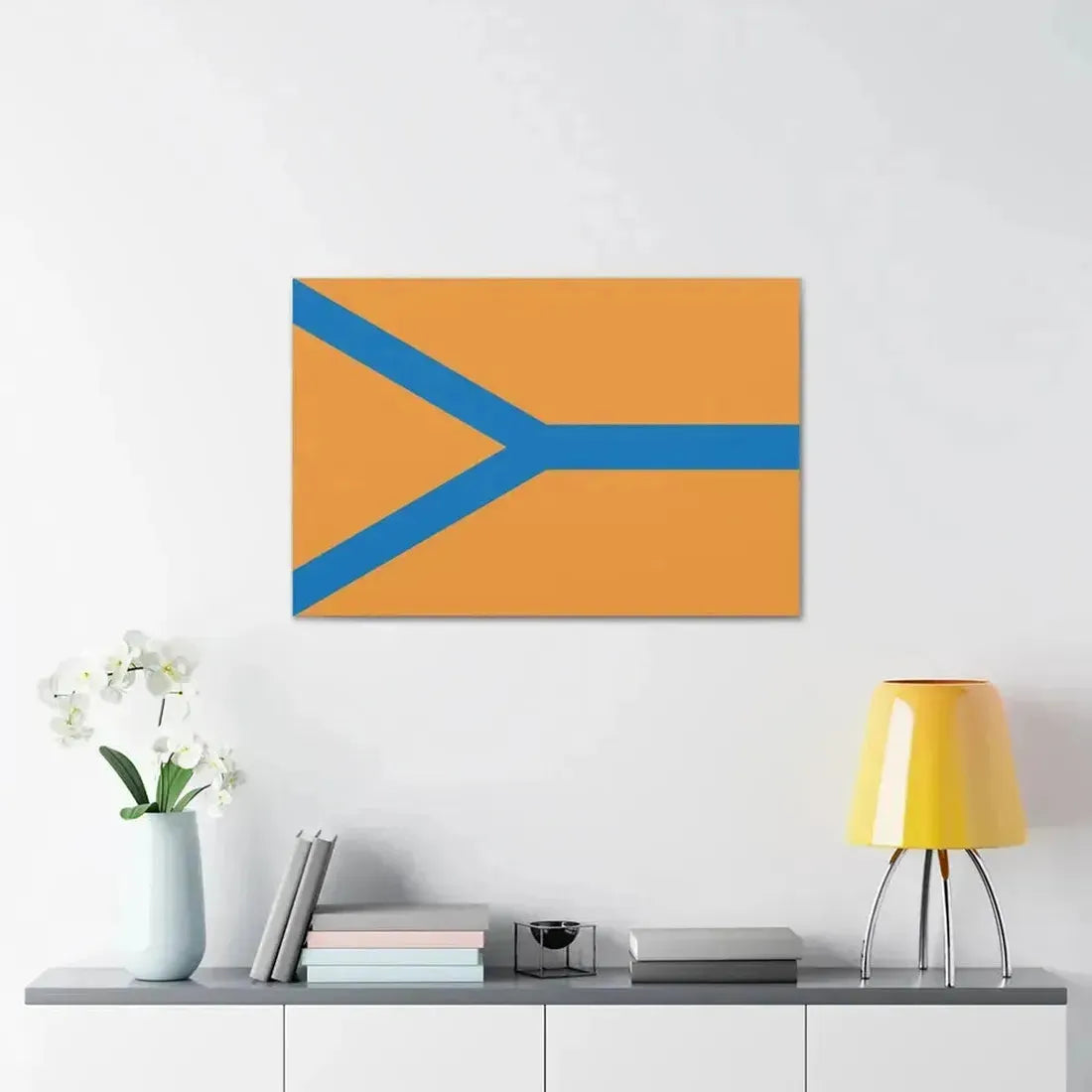 Flag of Cherepovets Russia - Canvas Wall Art - The Sticker Space