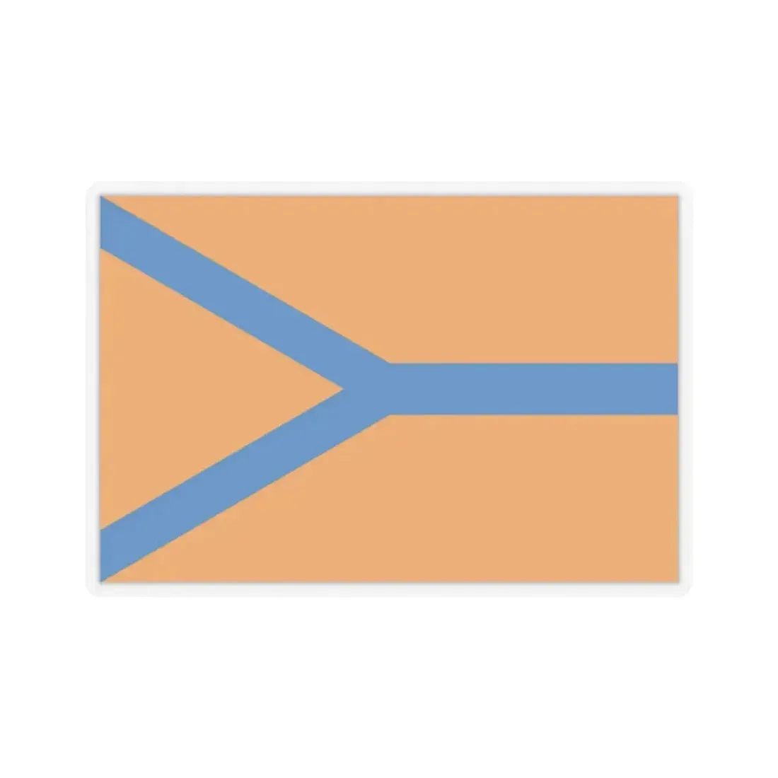 Flag of Cherepovets Russia - STICKER Vinyl Kiss-Cut Decal 2 Inch Transparent - The Sticker Space