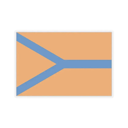 Flag of Cherepovets Russia - STICKER Vinyl Kiss-Cut Decal 3 Inch Transparent - The Sticker Space