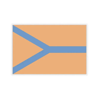 Flag of Cherepovets Russia - STICKER Vinyl Kiss-Cut Decal 4 Inch Transparent - The Sticker Space