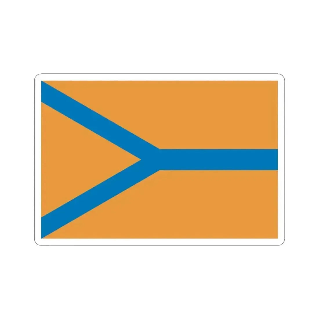 Flag of Cherepovets Russia - STICKER Vinyl Kiss-Cut Decal 4 Inch White - The Sticker Space