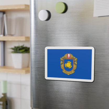 Flag of Cherkasy Oblast Ukraine - Die-Cut Magnet-The Sticker Space