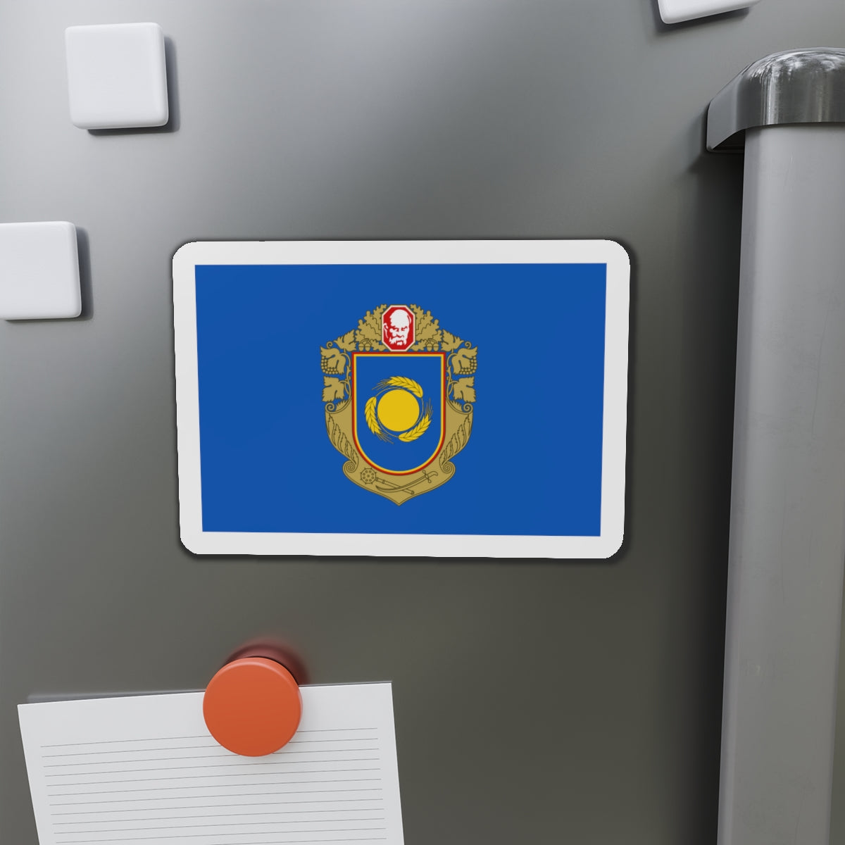 Flag of Cherkasy Oblast Ukraine - Die-Cut Magnet-The Sticker Space