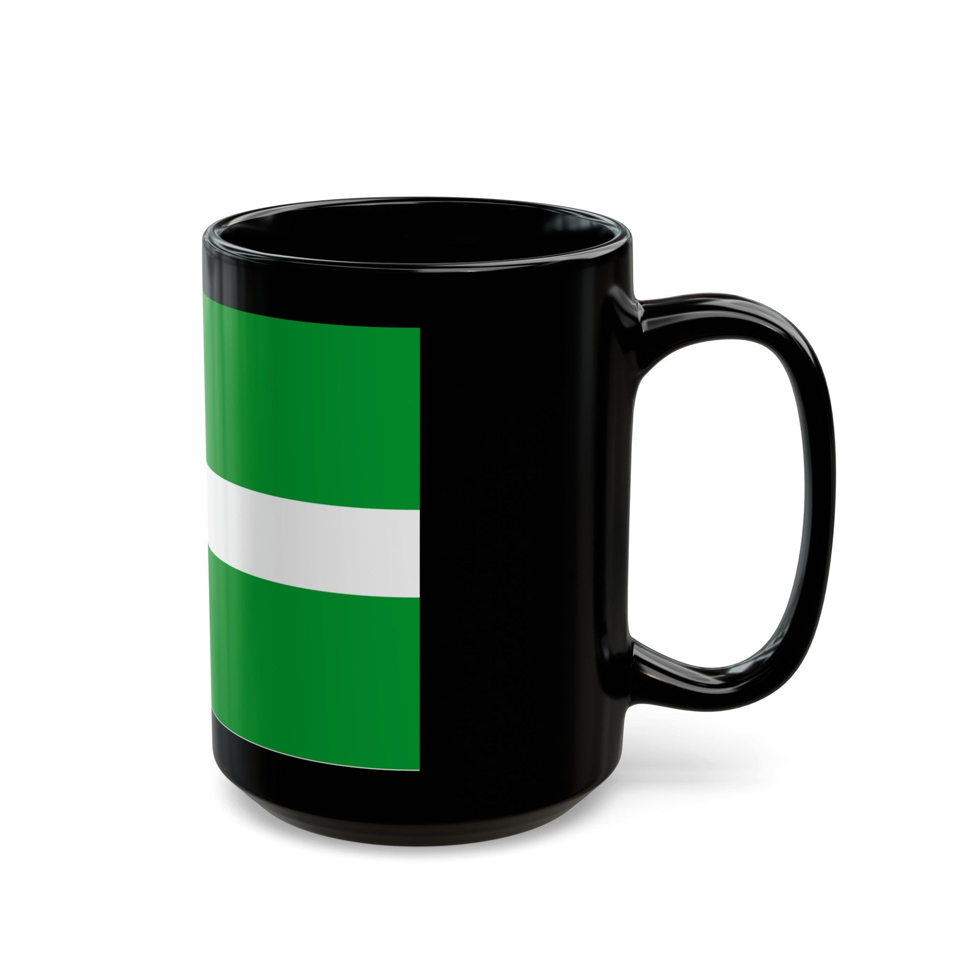 Flag of Chernihiv Oblast Ukraine - Black Coffee Mug-The Sticker Space