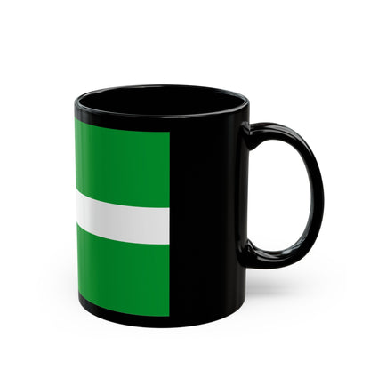 Flag of Chernihiv Oblast Ukraine - Black Coffee Mug-The Sticker Space