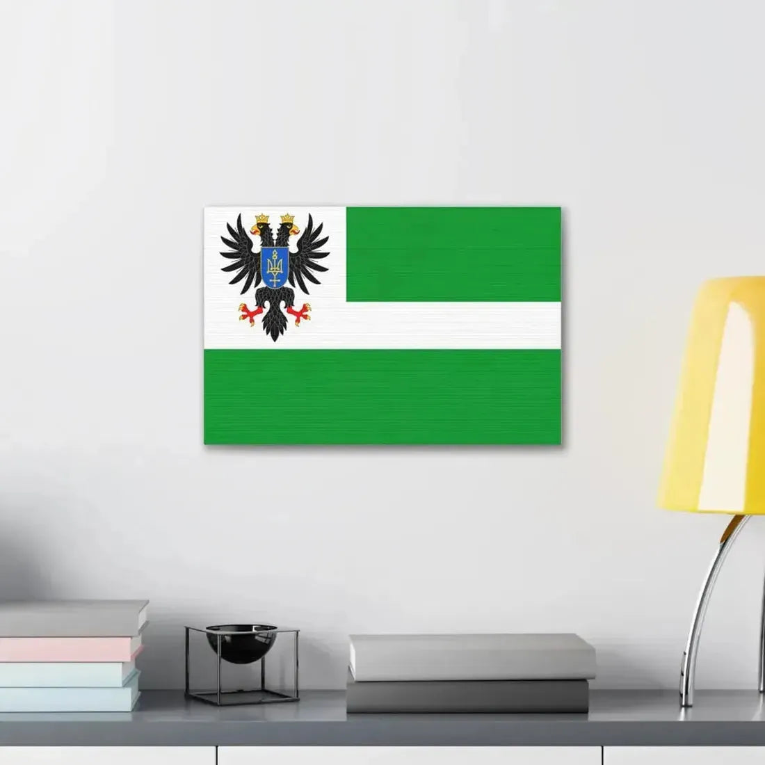 Flag of Chernihiv Oblast Ukraine - Canvas Wall Art - The Sticker Space