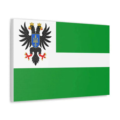 Flag of Chernihiv Oblast Ukraine - Canvas Wall Art - The Sticker Space