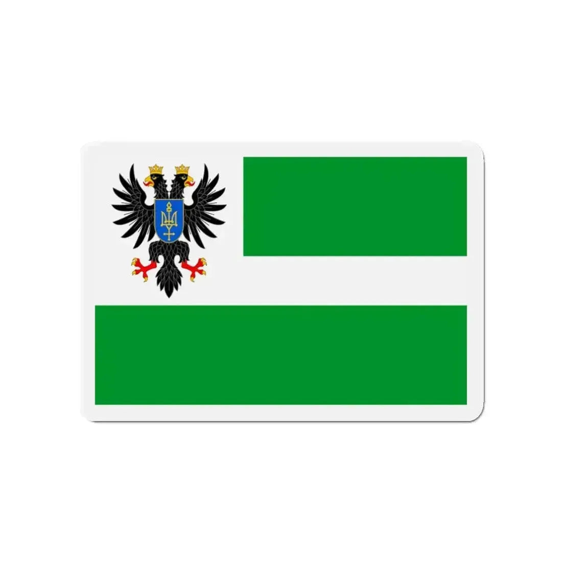 Flag of Chernihiv Oblast Ukraine - Refrigerator Magnet - The Sticker Space