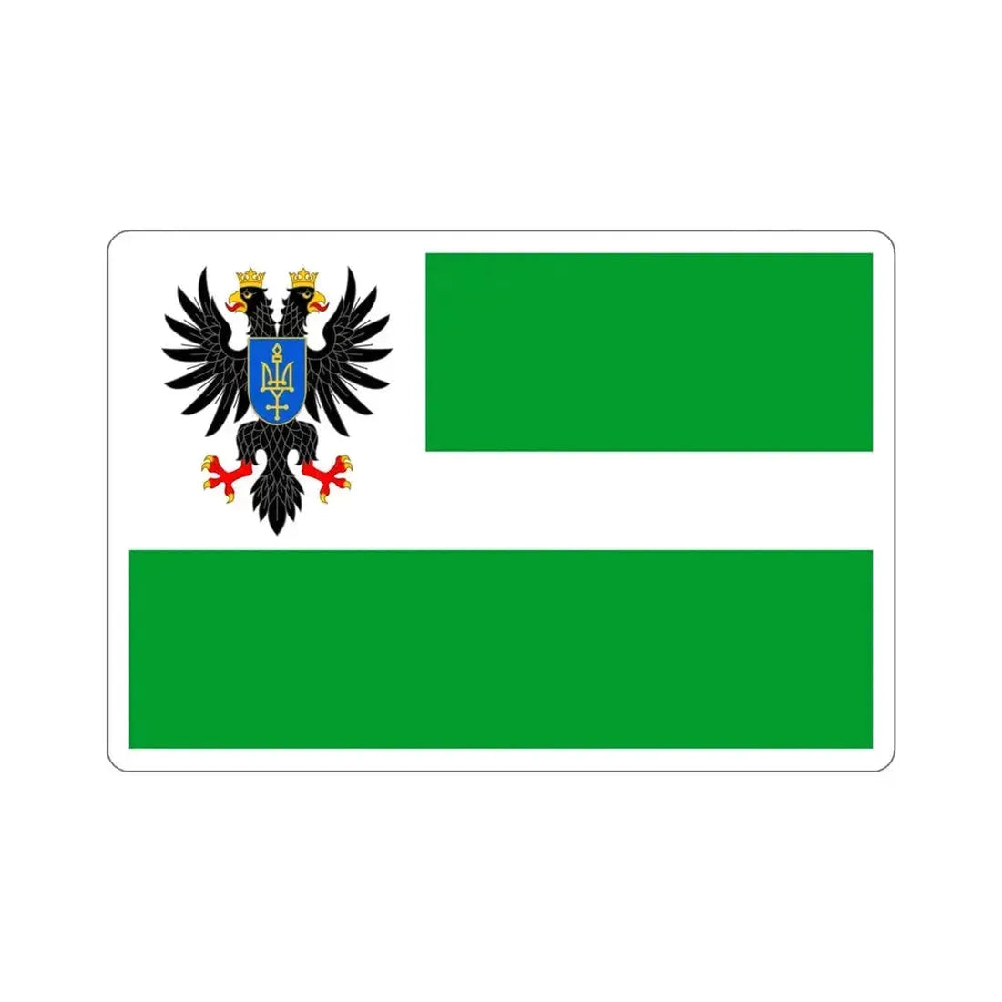 Flag of Chernihiv Oblast Ukraine STICKER Vinyl Die-Cut Decal 5 Inch - The Sticker Space