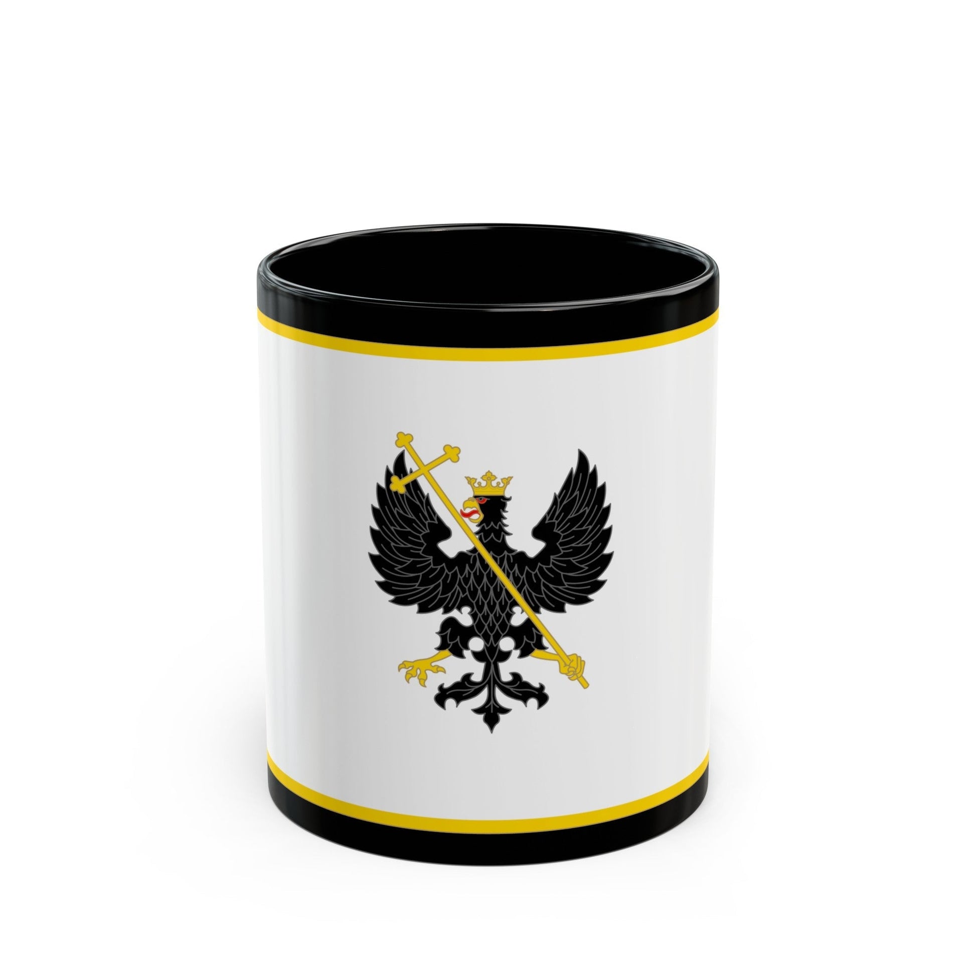 Flag of Chernihiv Ukraine - Black Coffee Mug-11oz-The Sticker Space