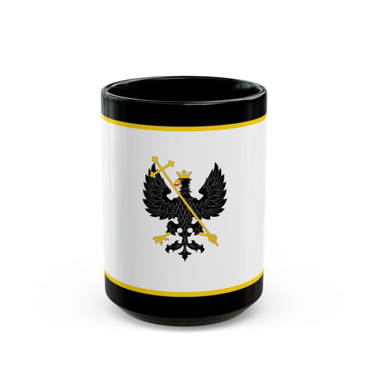 Flag of Chernihiv Ukraine - Black Coffee Mug-15oz-The Sticker Space