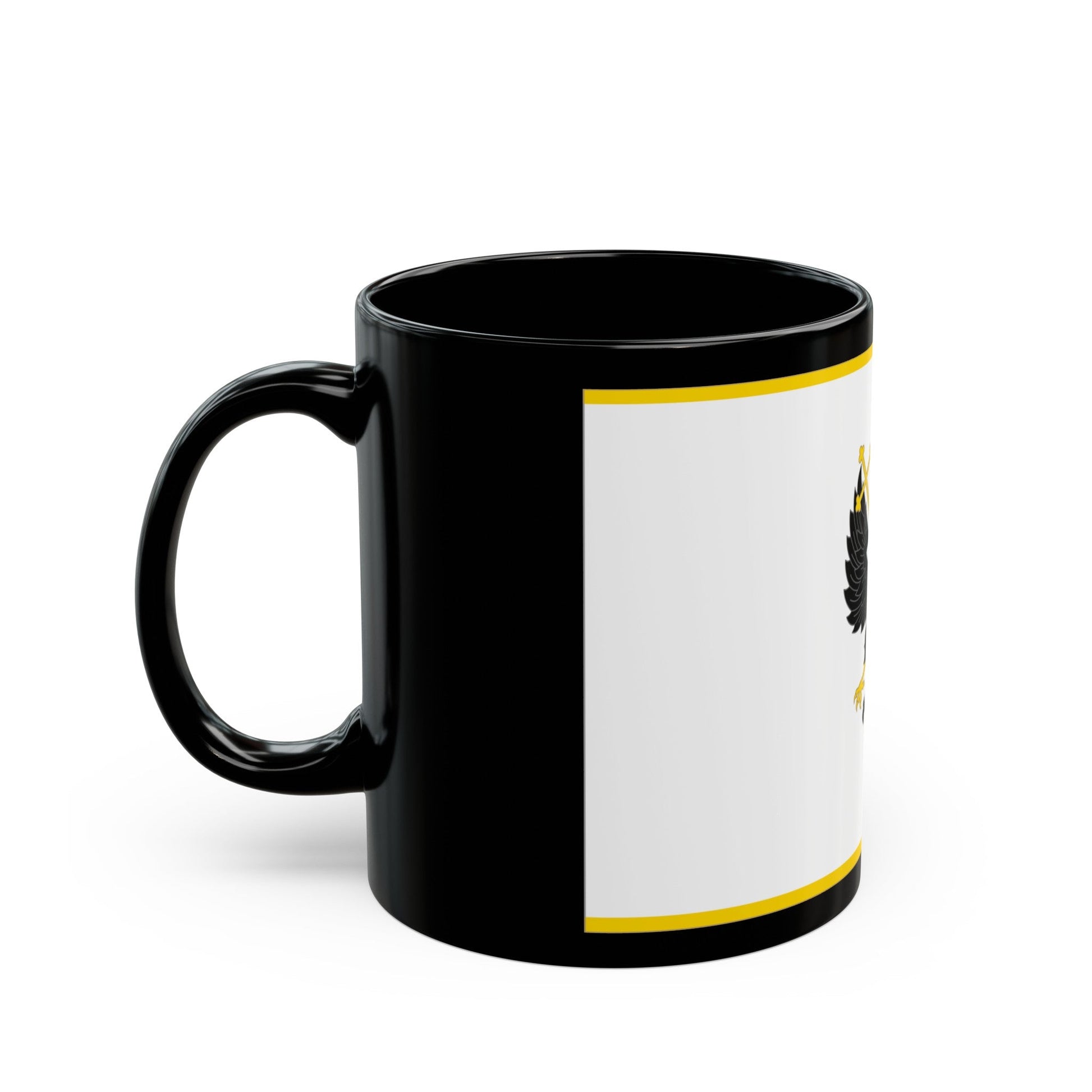 Flag of Chernihiv Ukraine - Black Coffee Mug-The Sticker Space