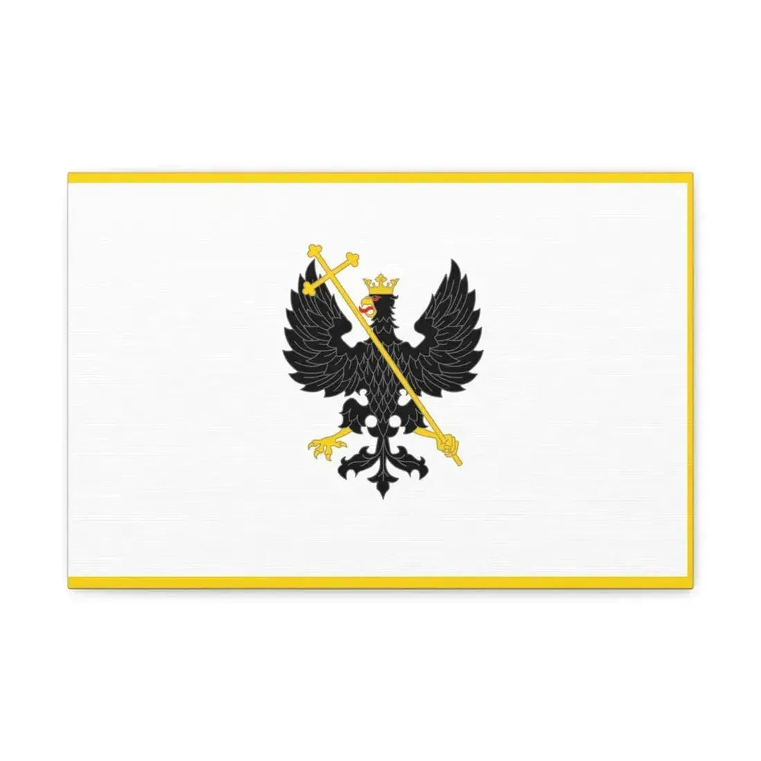 Flag of Chernihiv Ukraine - Canvas Wall Art 18″ x 12″ 1.25" - The Sticker Space