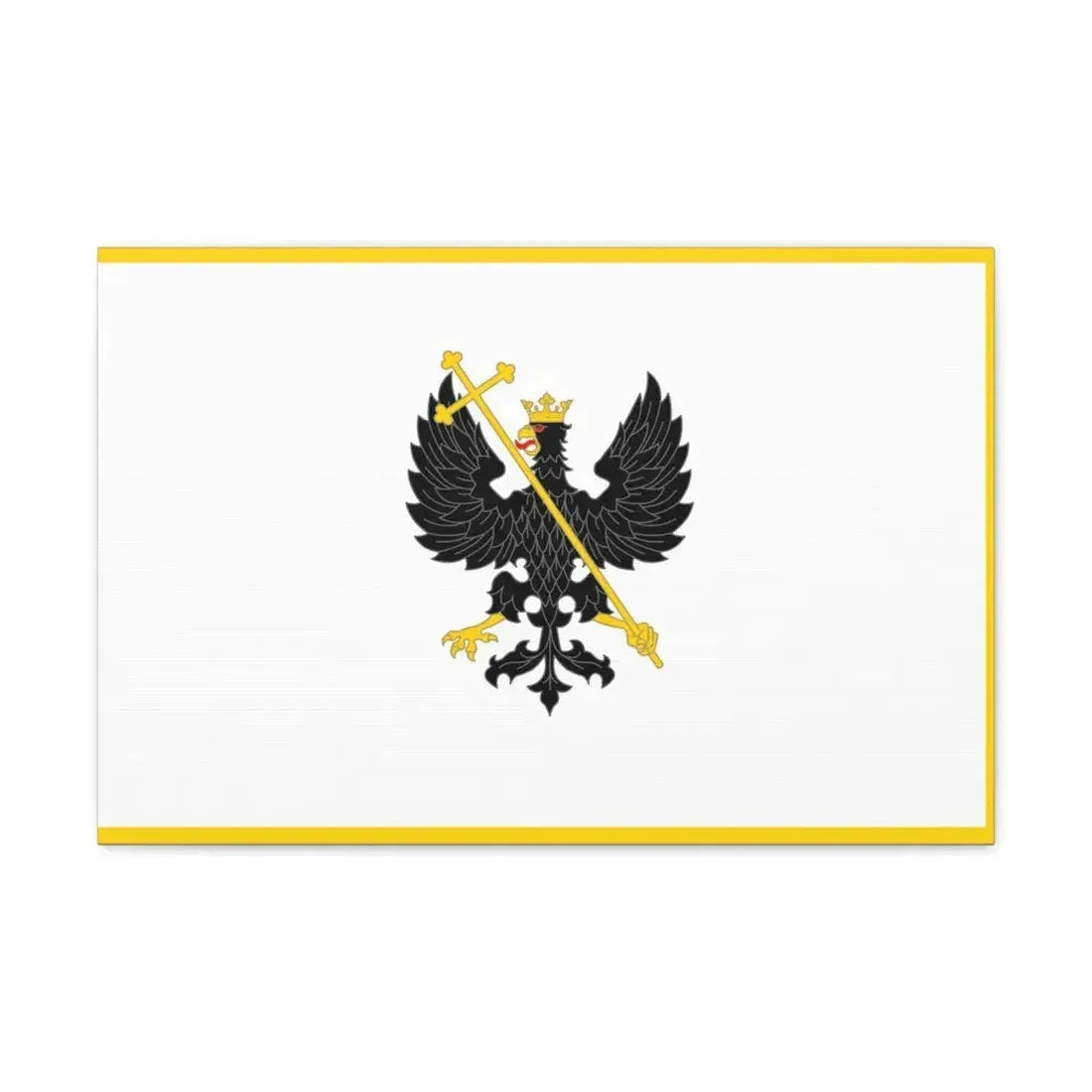 Flag of Chernihiv Ukraine - Canvas Wall Art 24″ x 16″ 1.25" - The Sticker Space