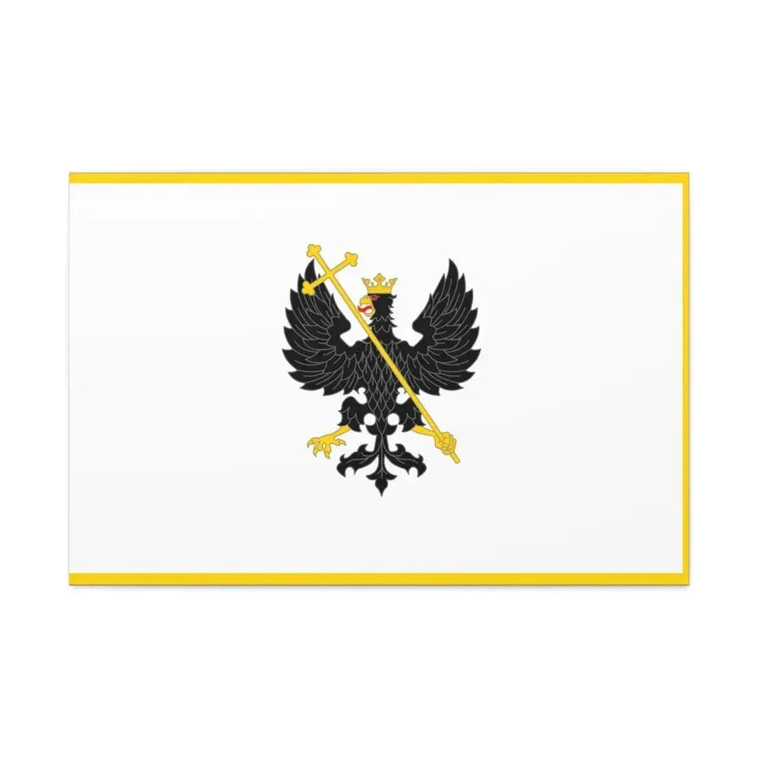 Flag of Chernihiv Ukraine - Canvas Wall Art 36" x 24" 1.25" - The Sticker Space