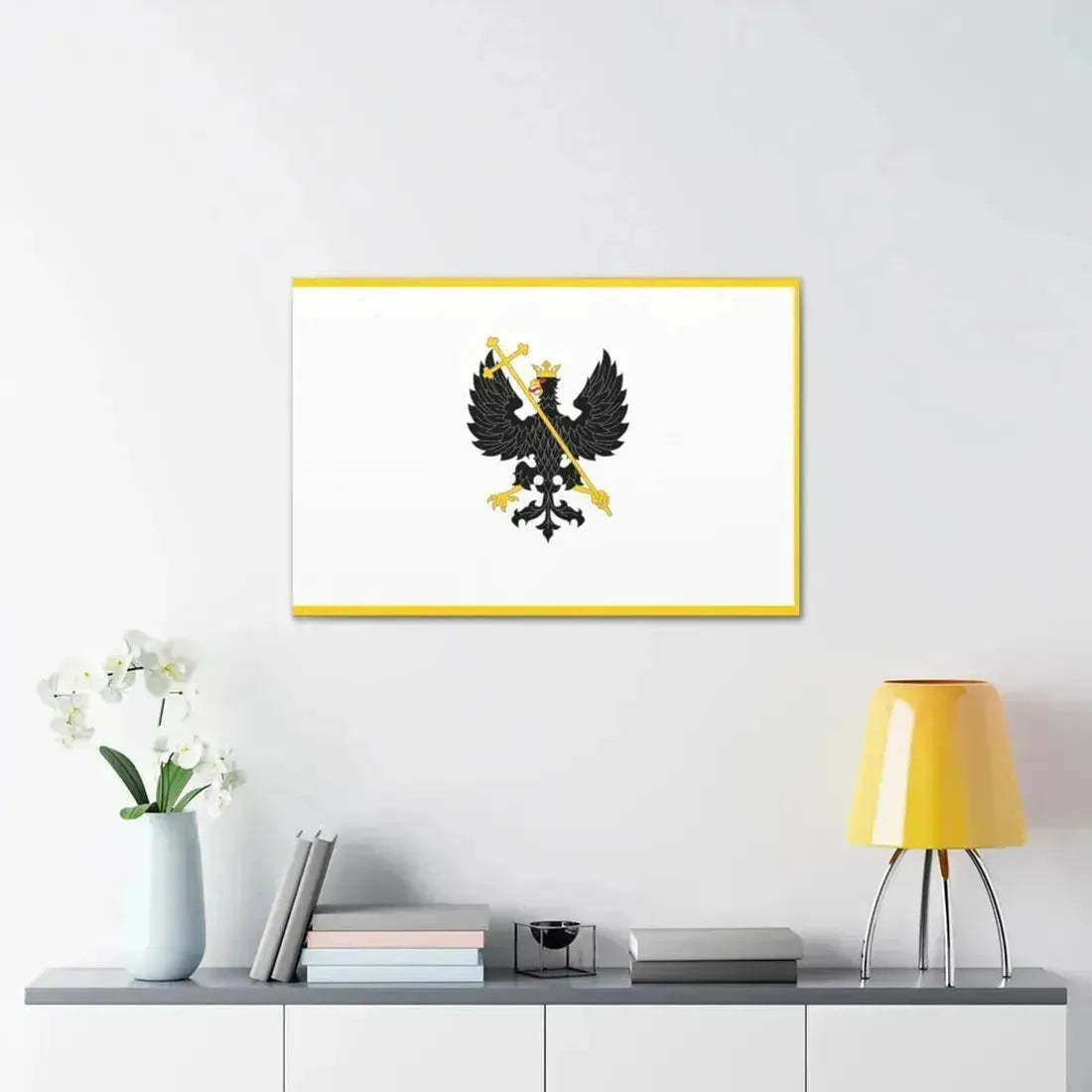 Flag of Chernihiv Ukraine - Canvas Wall Art - The Sticker Space