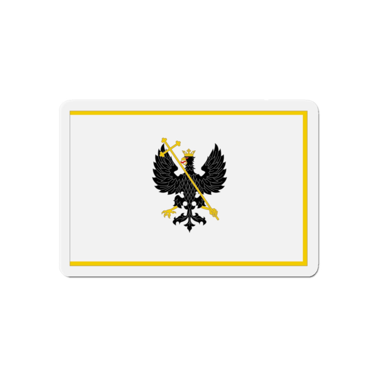 Flag of Chernihiv Ukraine - Die-Cut Magnet-6 × 6"-The Sticker Space