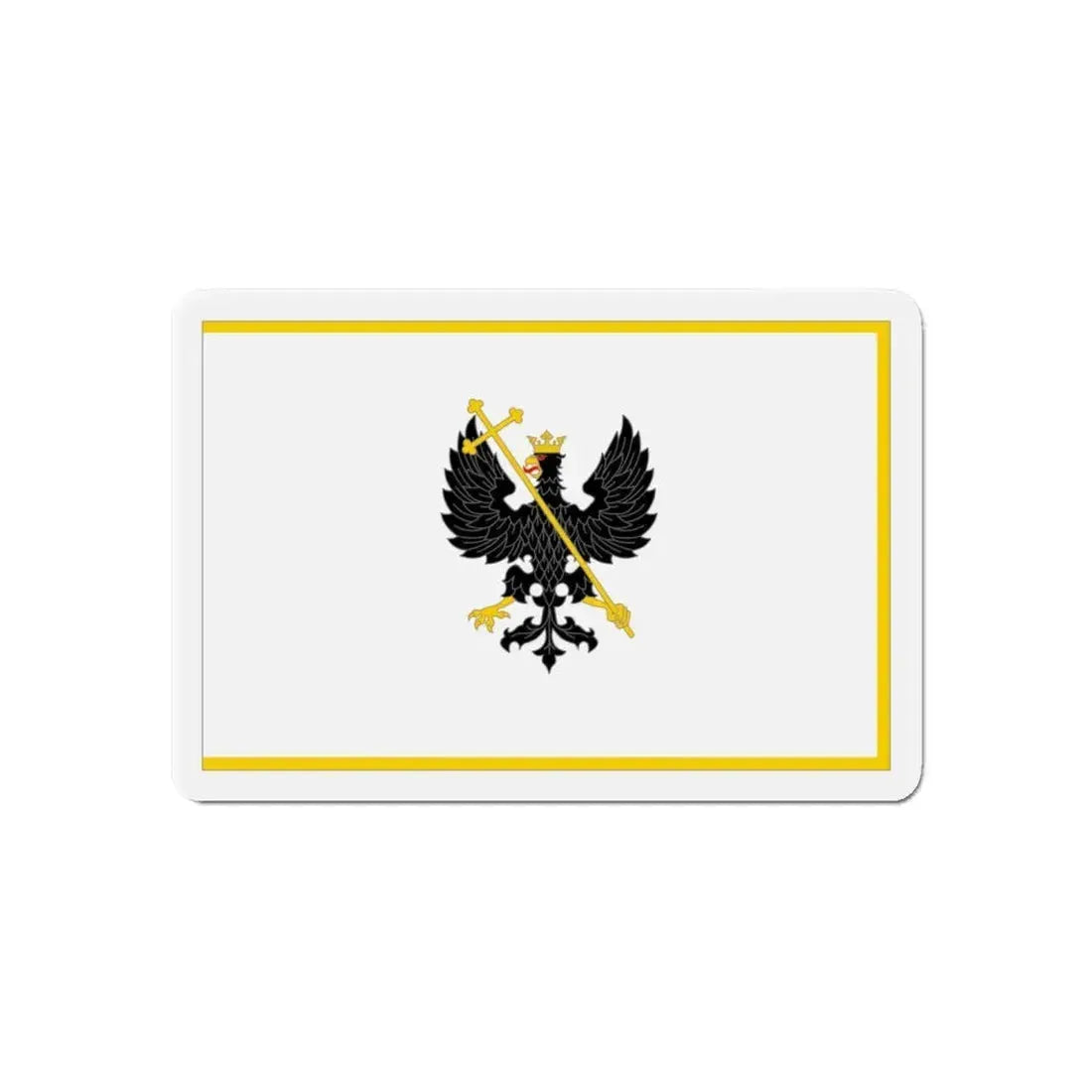 Flag of Chernihiv Ukraine - Refrigerator Magnet 6 Inch - The Sticker Space