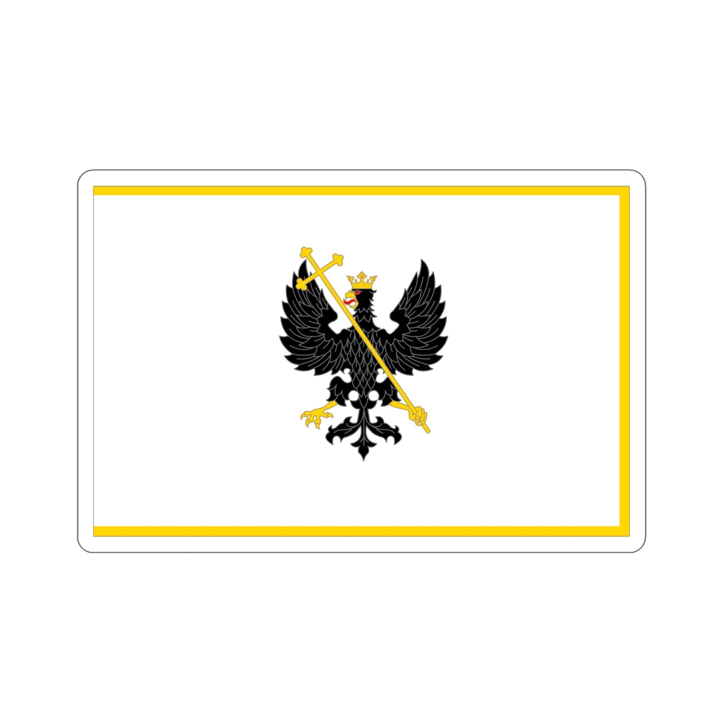 Flag of Chernihiv Ukraine STICKER Vinyl Die-Cut Decal-6 Inch-The Sticker Space