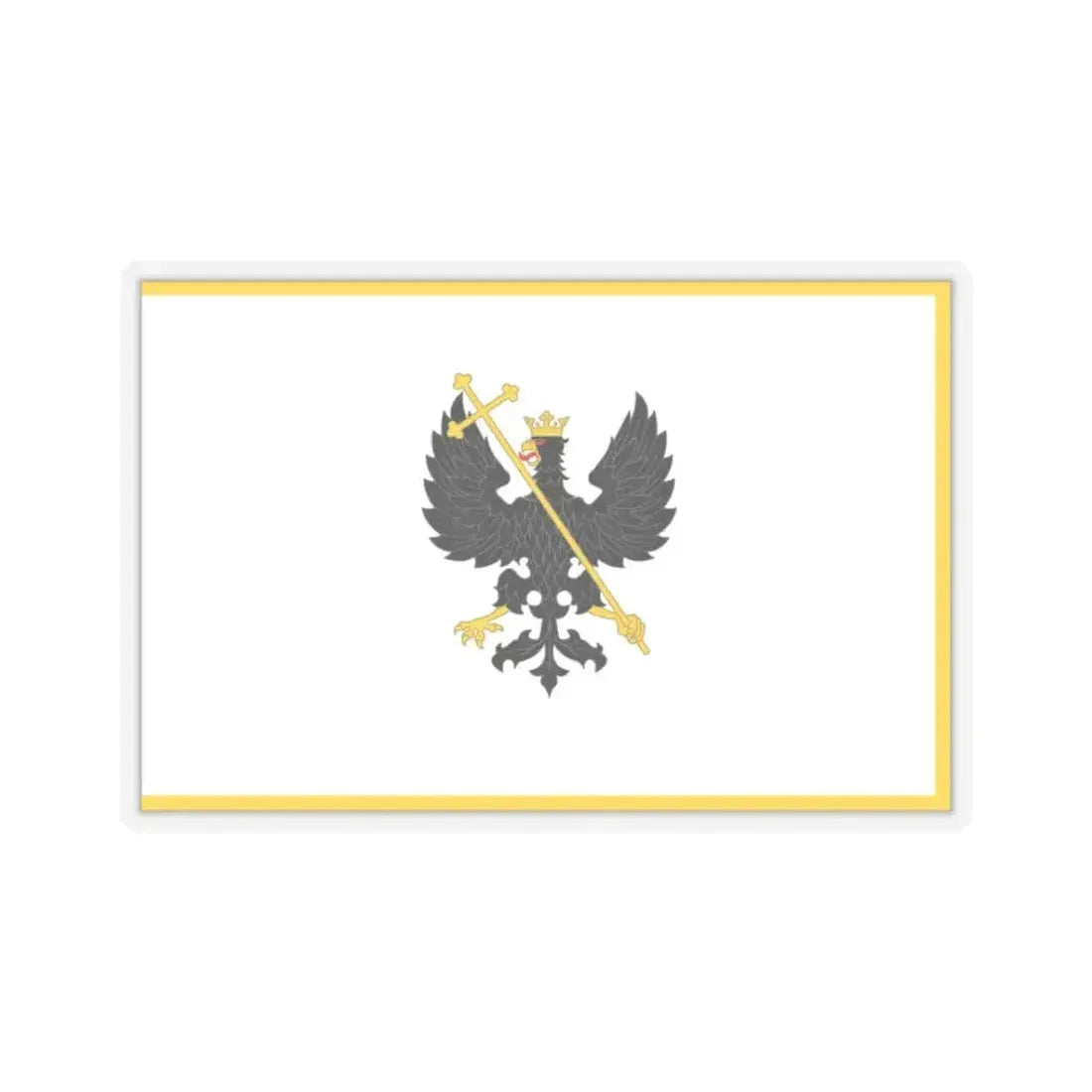 Flag of Chernihiv Ukraine - STICKER Vinyl Kiss-Cut Decal 3 Inch Transparent - The Sticker Space