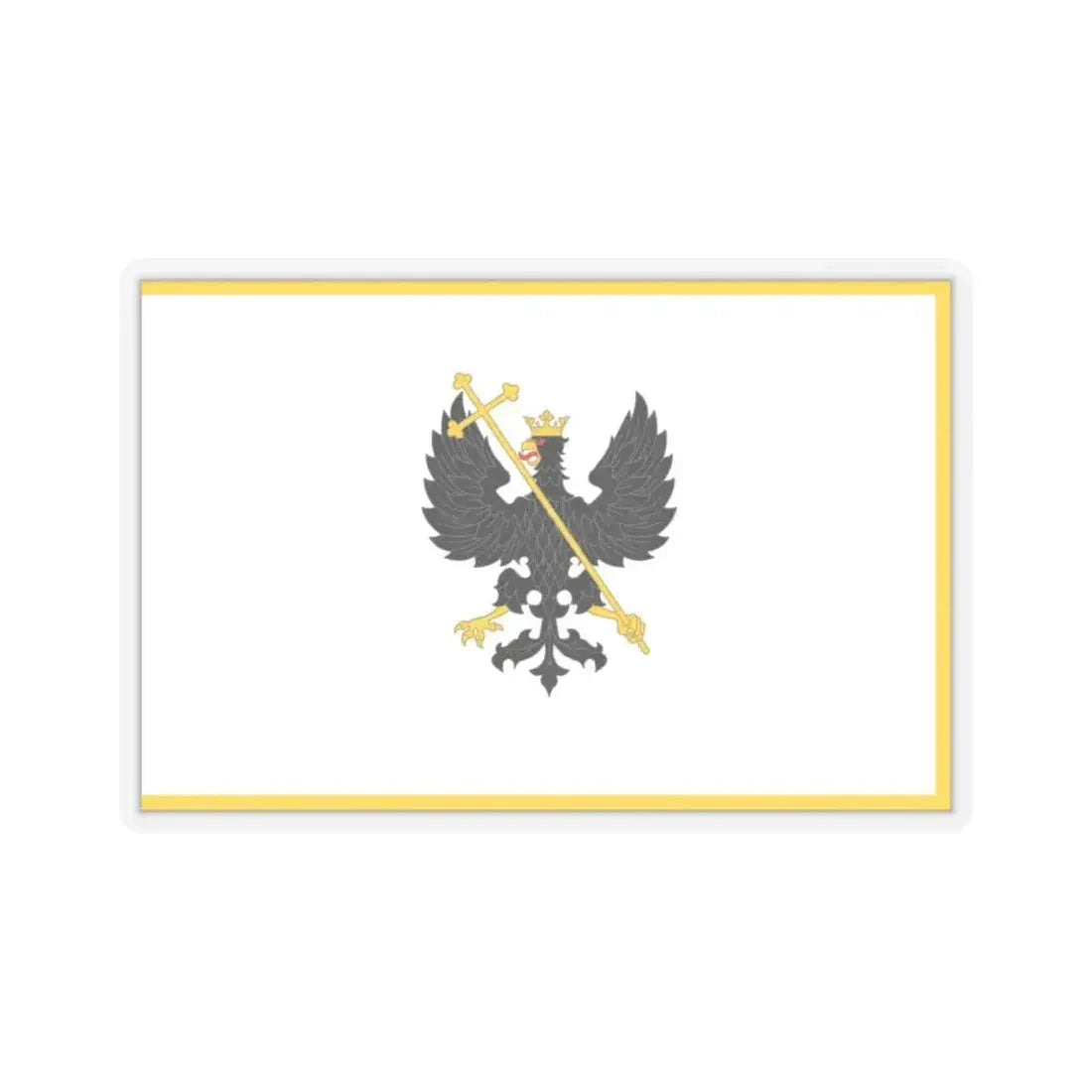Flag of Chernihiv Ukraine - STICKER Vinyl Kiss-Cut Decal 4 Inch Transparent - The Sticker Space