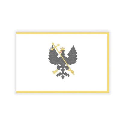 Flag of Chernihiv Ukraine - STICKER Vinyl Kiss-Cut Decal 4 Inch Transparent - The Sticker Space