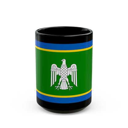 Flag of Chernivtsi Oblast Ukraine - Black Coffee Mug-15oz-The Sticker Space