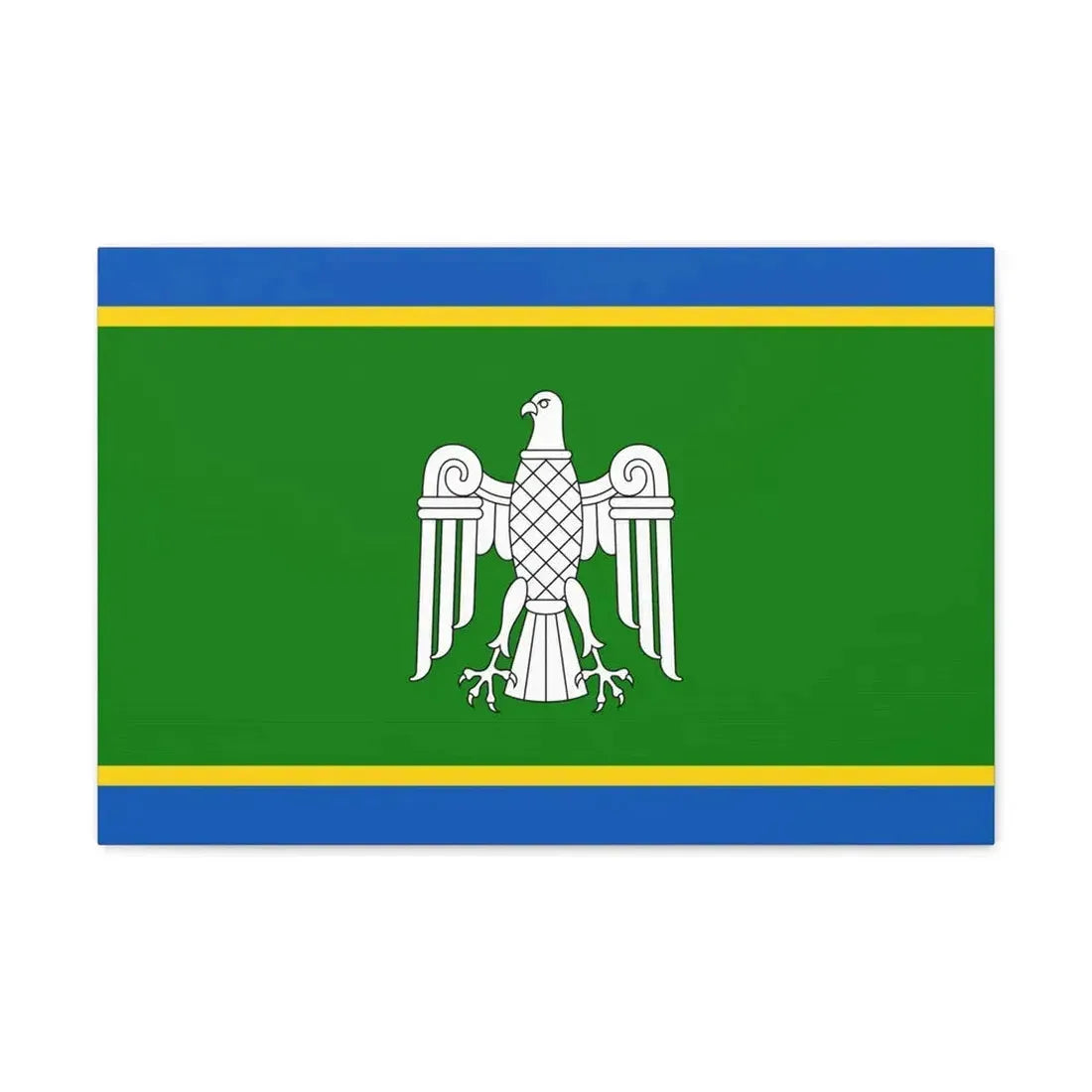 Flag of Chernivtsi Oblast Ukraine - Canvas Wall Art 24″ x 16″ 1.25" - The Sticker Space