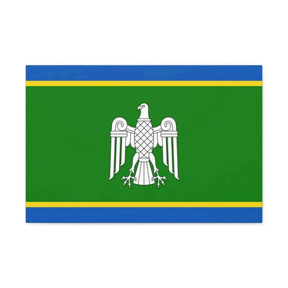 Flag of Chernivtsi Oblast Ukraine - Canvas Wall Art 24″ x 16″ 1.25" - The Sticker Space