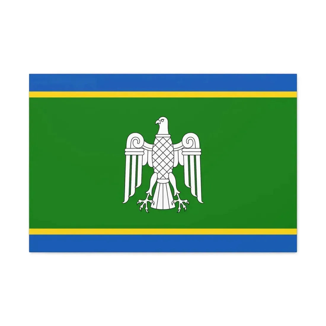 Flag of Chernivtsi Oblast Ukraine - Canvas Wall Art 30" x 20" 1.25" - The Sticker Space