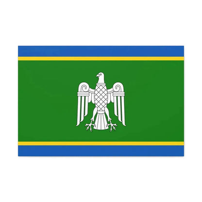 Flag of Chernivtsi Oblast Ukraine - Canvas Wall Art 30" x 20" 1.25" - The Sticker Space