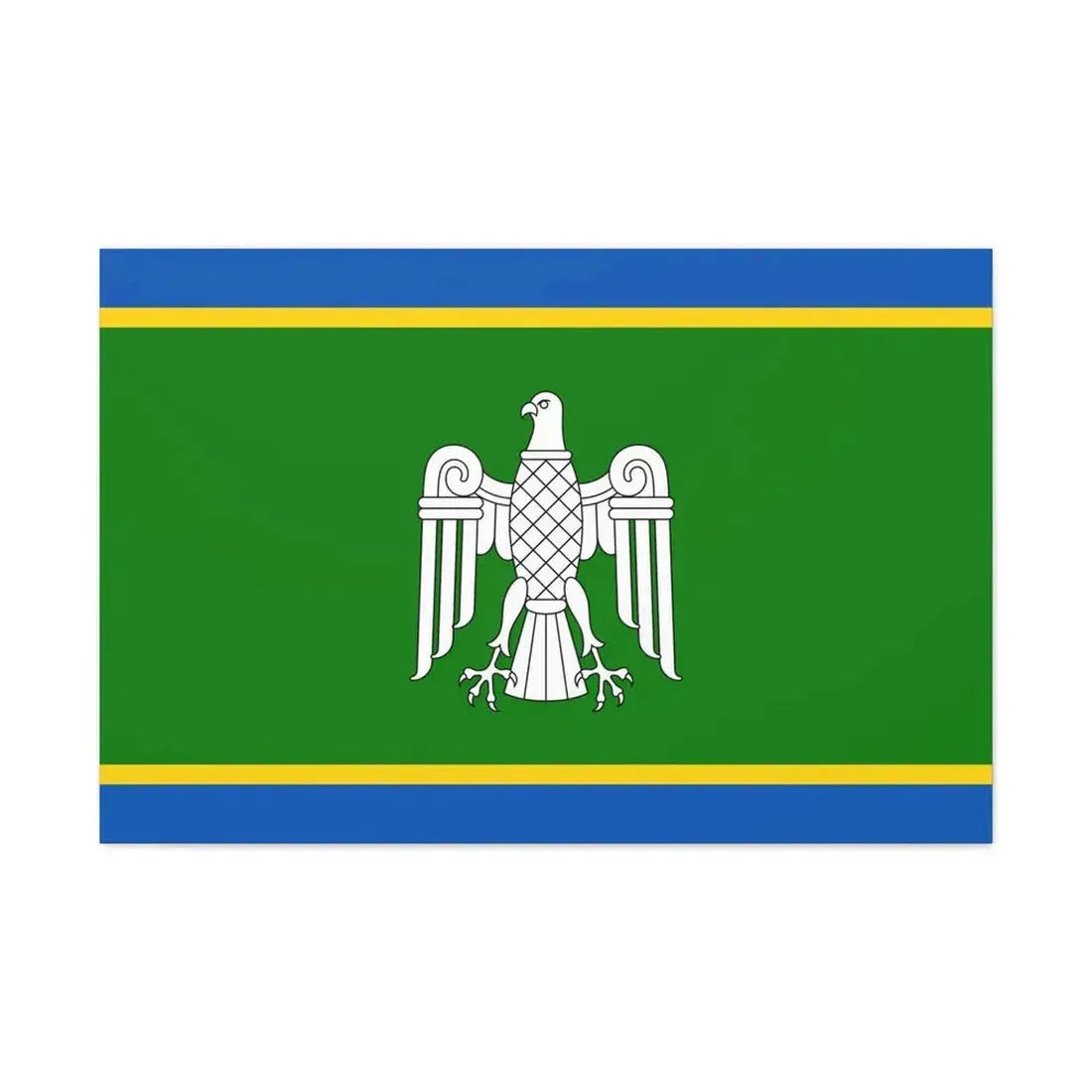Flag of Chernivtsi Oblast Ukraine - Canvas Wall Art 36" x 24" 1.25" - The Sticker Space