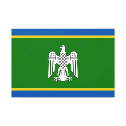 Flag of Chernivtsi Oblast Ukraine - Canvas Wall Art 36" x 24" 1.25" - The Sticker Space