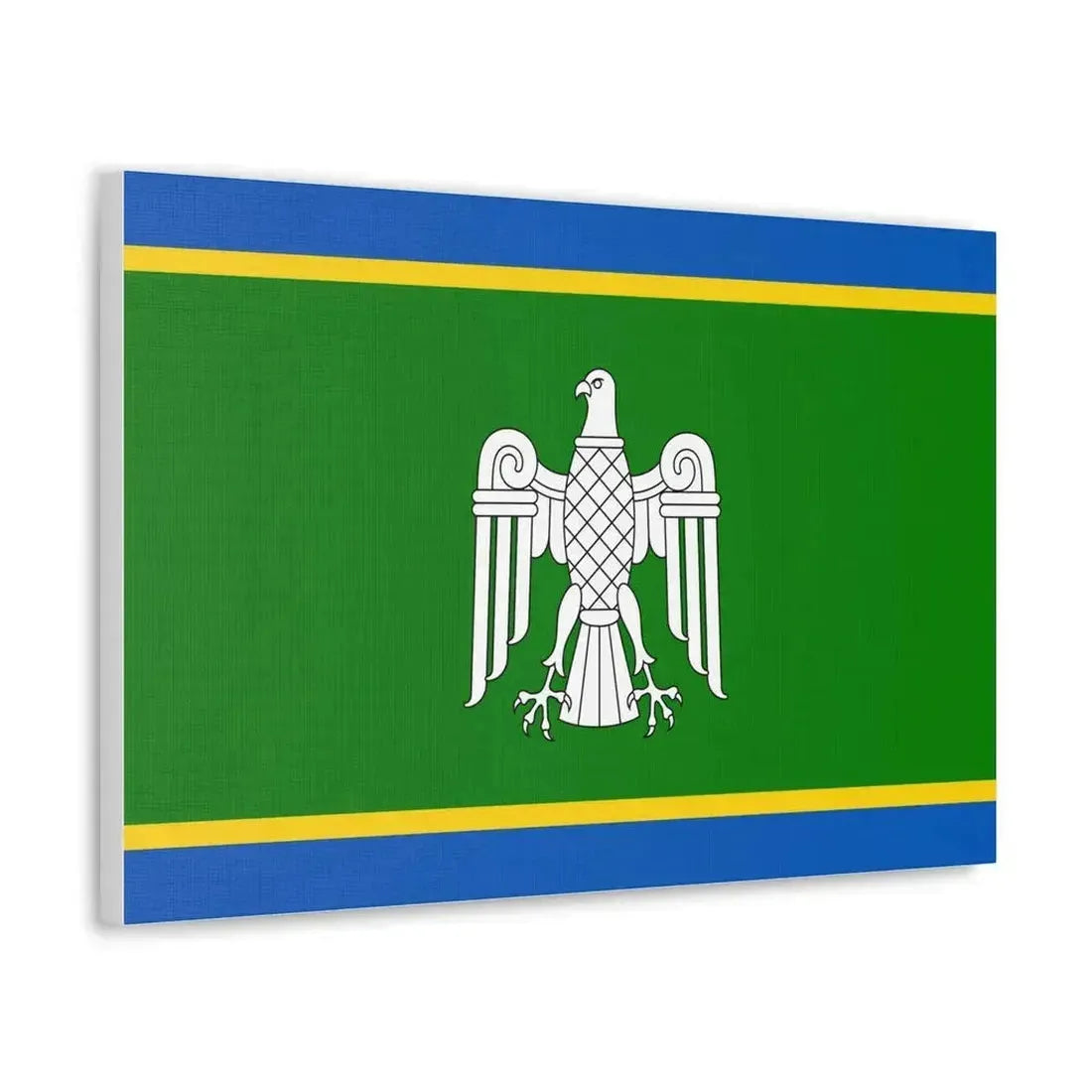 Flag of Chernivtsi Oblast Ukraine - Canvas Wall Art - The Sticker Space