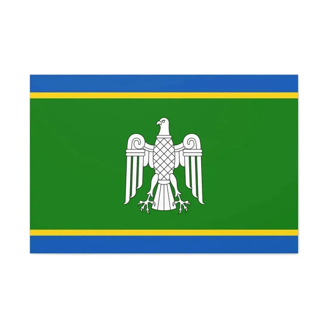 Flag of Chernivtsi Oblast Ukraine - Canvas Wall Art - The Sticker Space