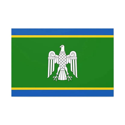 Flag of Chernivtsi Oblast Ukraine - Canvas Wall Art - The Sticker Space