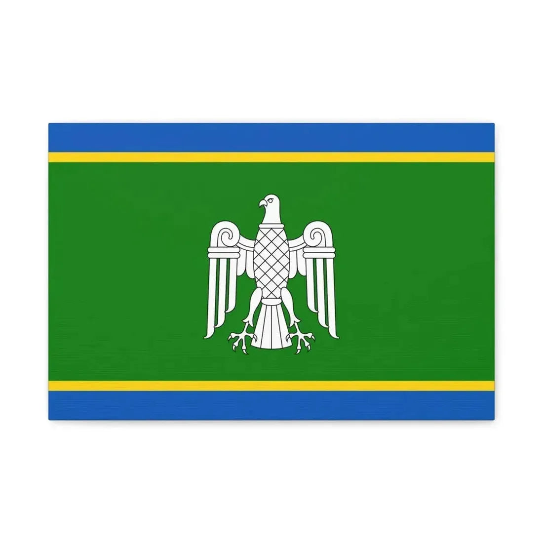 Flag of Chernivtsi Oblast Ukraine - Canvas Wall Art - The Sticker Space