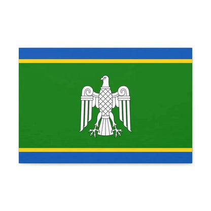 Flag of Chernivtsi Oblast Ukraine - Canvas Wall Art - The Sticker Space