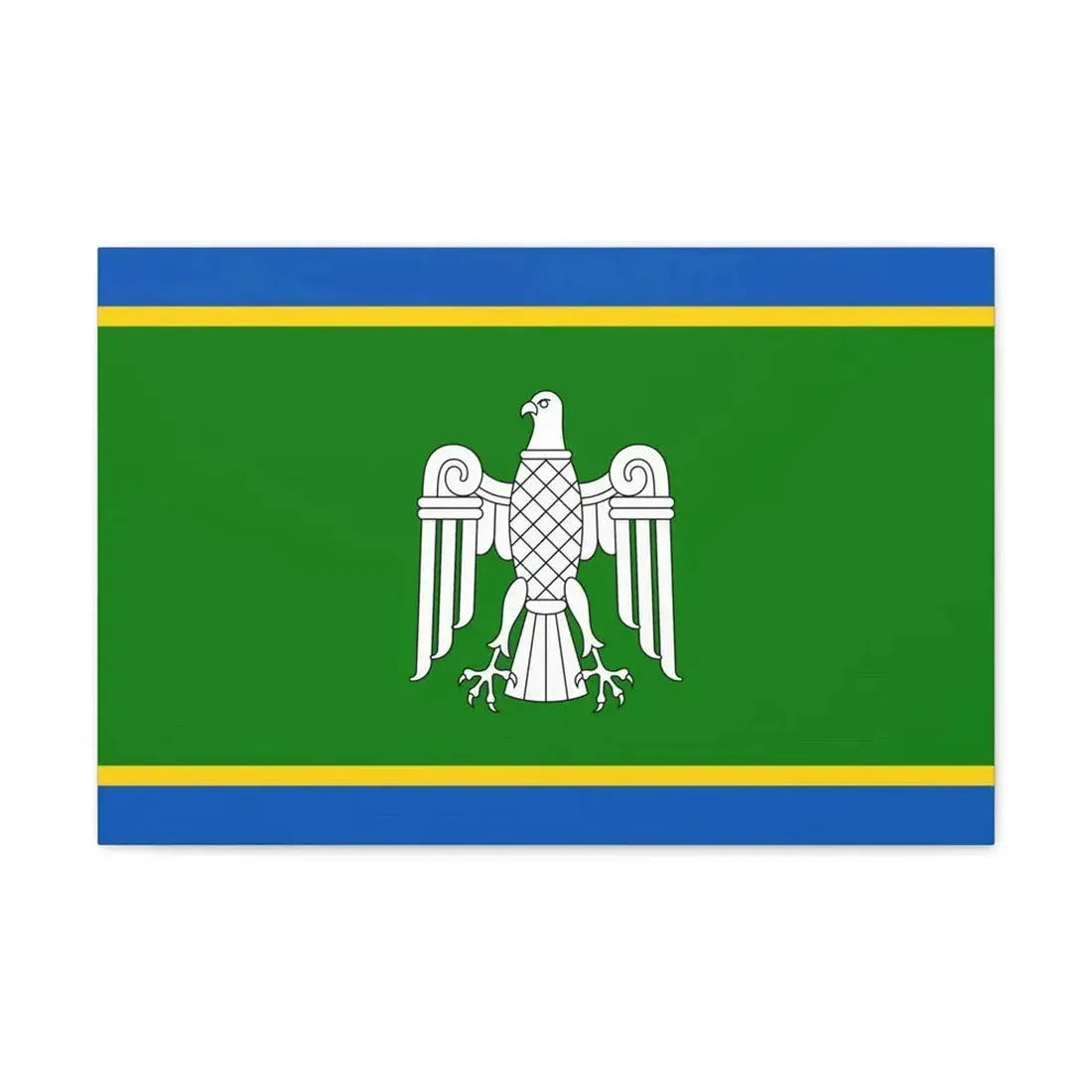Flag of Chernivtsi Oblast Ukraine - Canvas Wall Art - The Sticker Space