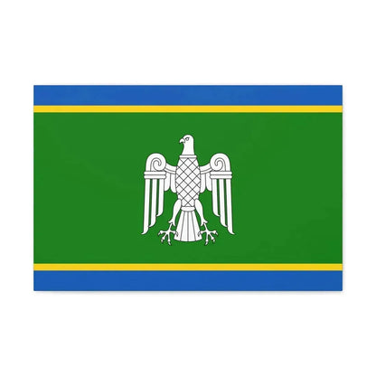 Flag of Chernivtsi Oblast Ukraine - Canvas Wall Art - The Sticker Space
