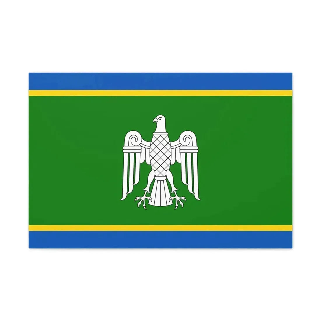 Flag of Chernivtsi Oblast Ukraine - Canvas Wall Art - The Sticker Space