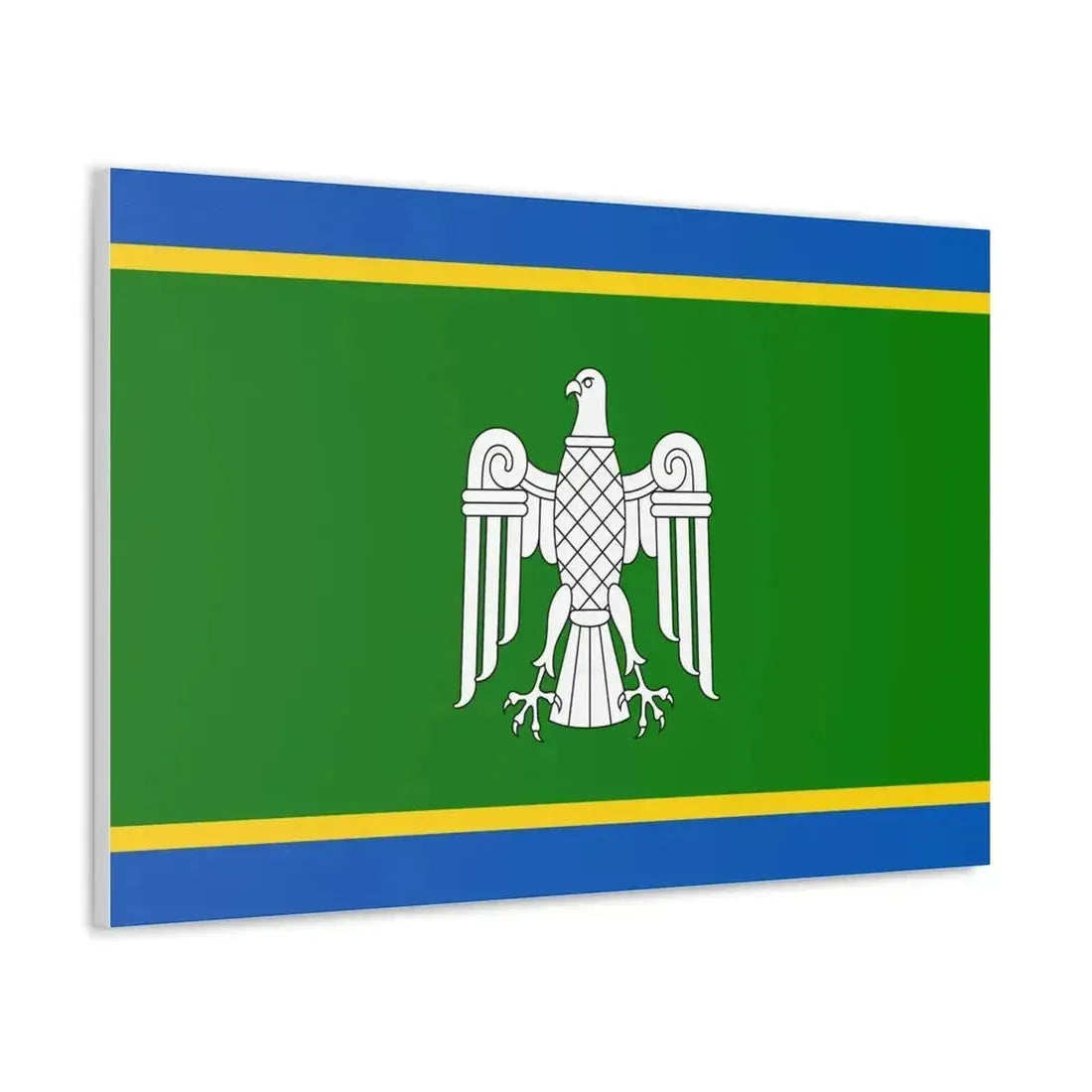 Flag of Chernivtsi Oblast Ukraine - Canvas Wall Art - The Sticker Space