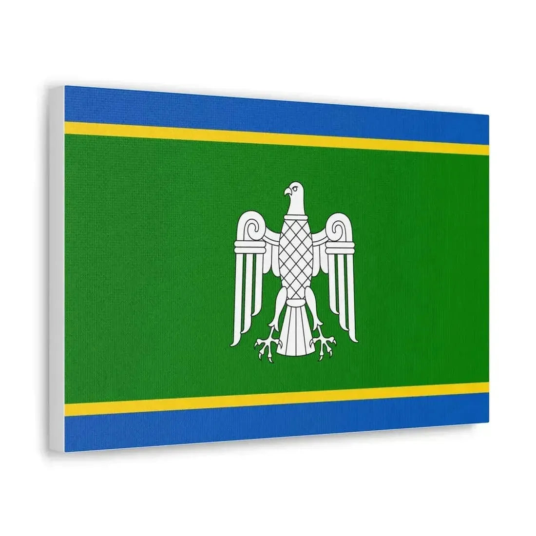 Flag of Chernivtsi Oblast Ukraine - Canvas Wall Art - The Sticker Space