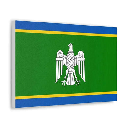 Flag of Chernivtsi Oblast Ukraine - Canvas Wall Art - The Sticker Space