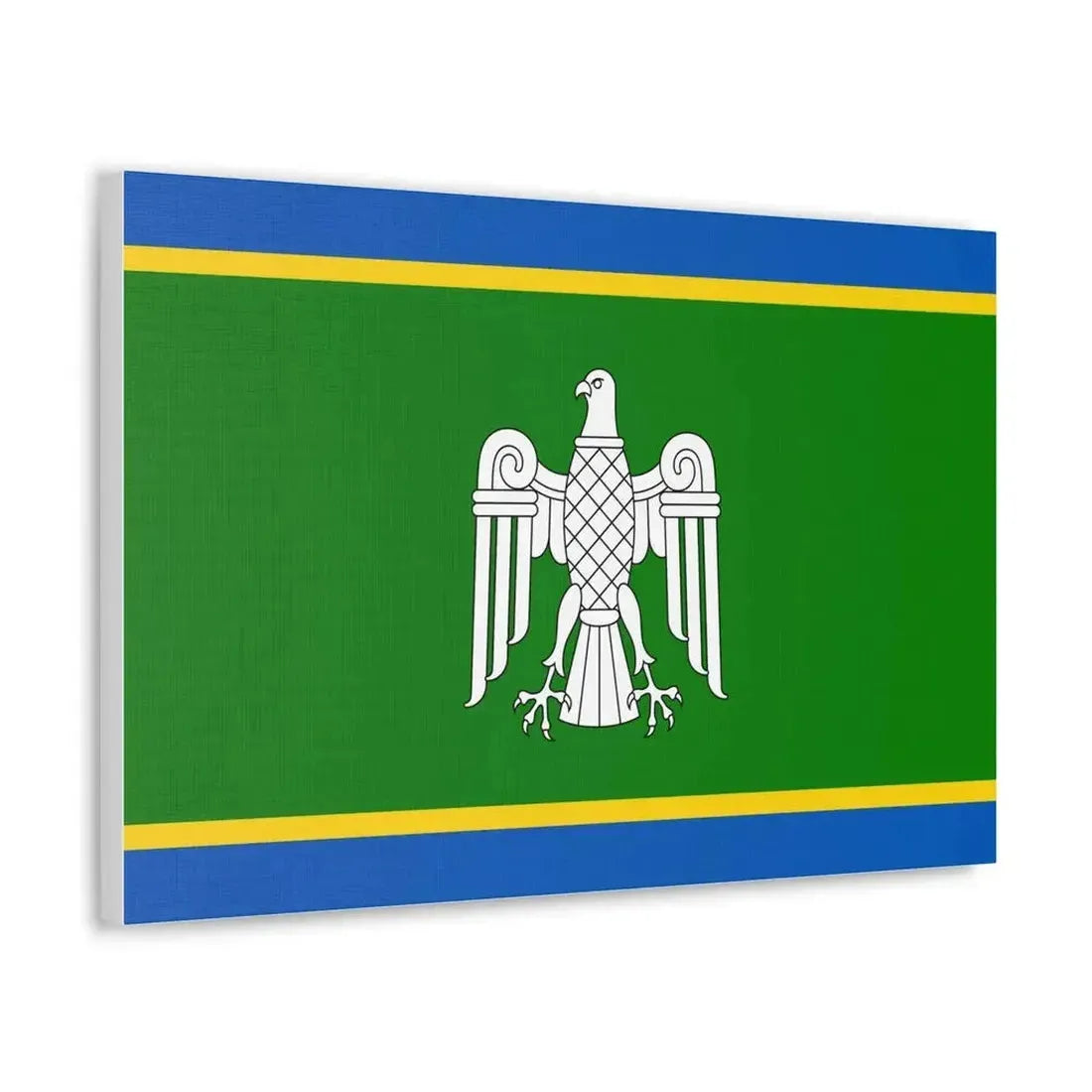 Flag of Chernivtsi Oblast Ukraine - Canvas Wall Art - The Sticker Space