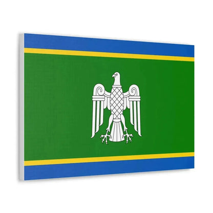 Flag of Chernivtsi Oblast Ukraine - Canvas Wall Art - The Sticker Space
