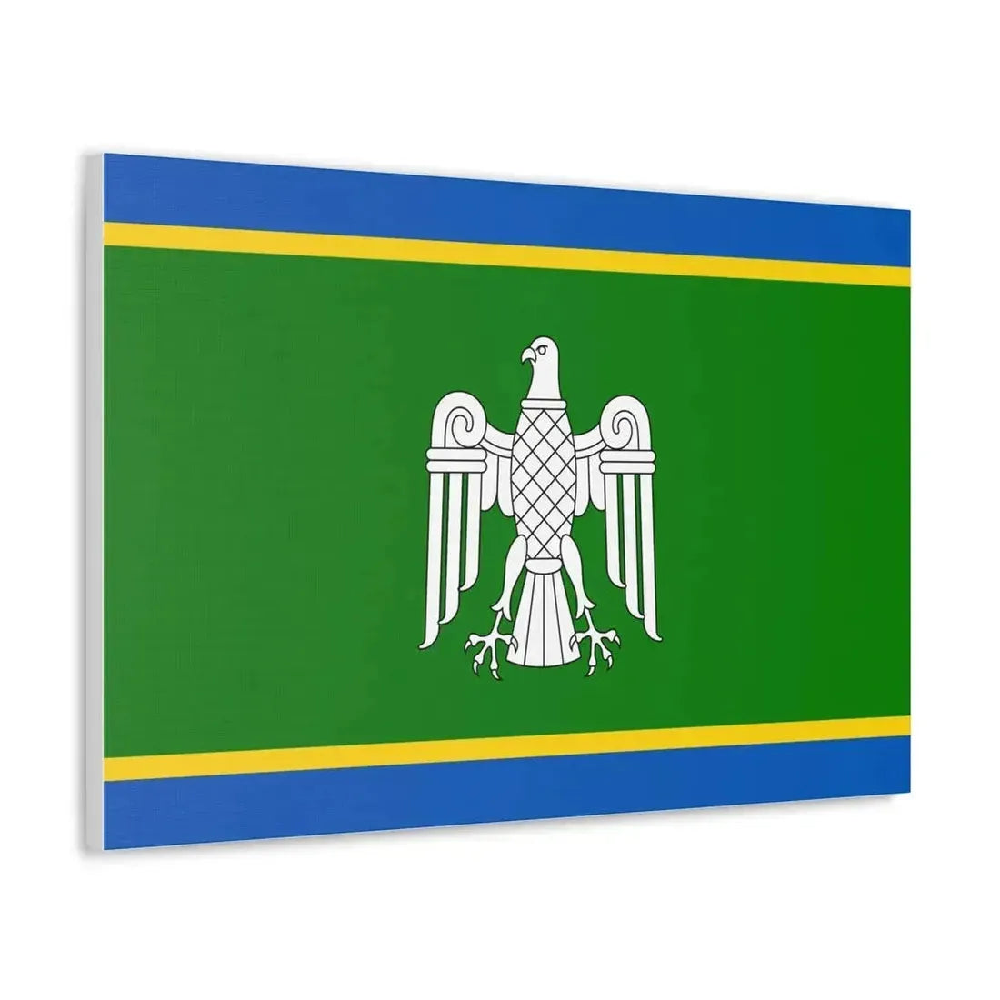Flag of Chernivtsi Oblast Ukraine - Canvas Wall Art - The Sticker Space